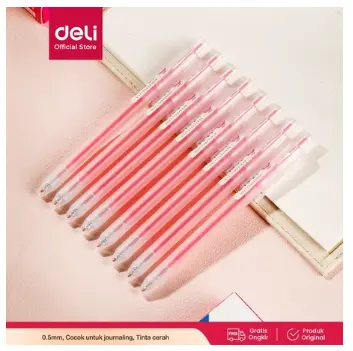 Deli Gel Pen / Pulpen Gel 0.5 mm Berbagai Macam Warna EG118