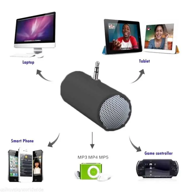Centechia Mini Portable Stereo Active Speaker 3.5mm for Smartphone - DN828 3