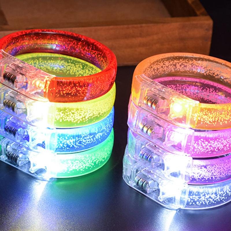 Led Bangles 1 Pc LED Luminous Bracelet Glow In The Dark Bangle Light Up Bracelets ...