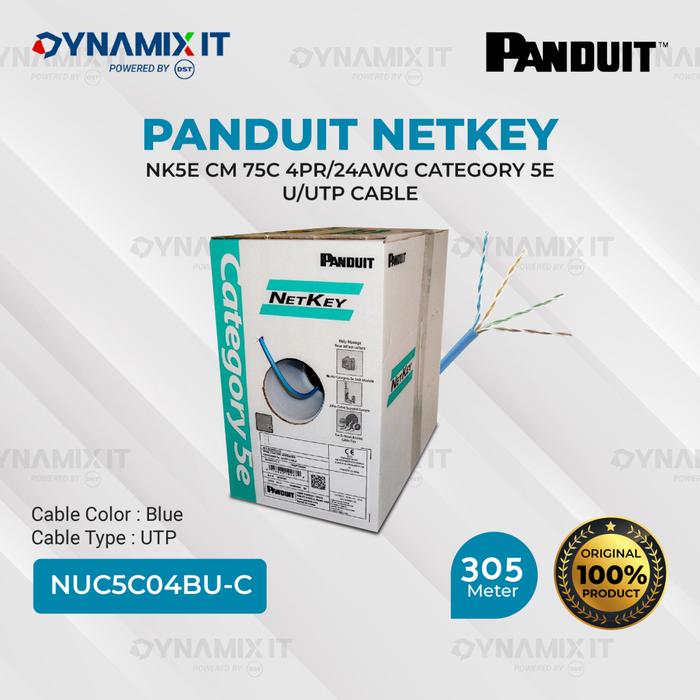 Gambar Kabel LAN PANDUIT NETKEY UTP Cat.5e 305m dari DYNAMIX IT Kota Surabaya Tokopedia