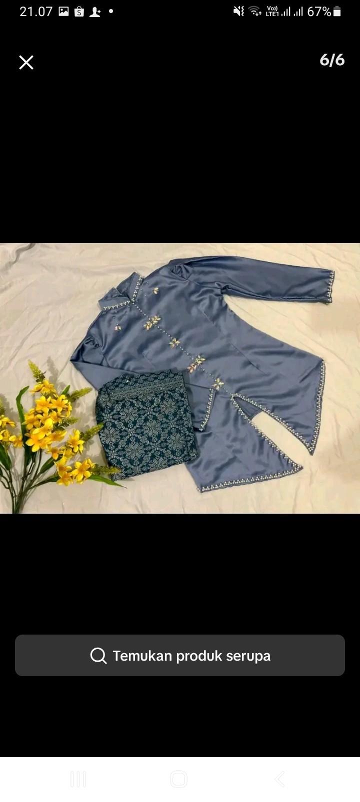 Product Introduction of khalista one set kurung melayu baju pesta baju bradesmaid baju lamaran baju kondangan Muslim Wanita Gamis Setelan Celana Katun Panjang Dewasa Dress 11