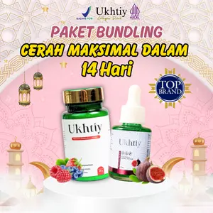[BUNDLING] Ukhtiy Collagen + Serum Wajah DNA Salmon | Perawatan Kulit Dari Dalam dan Luar | Mencerahkan dan Memudarkan Flek Hitam Vitamin Papaya Pencerah Tetes Anti Aging