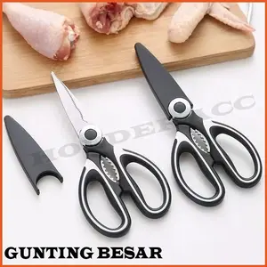 Gunting Dapur Multifungsi Gunting Tajam Dapur Rumah Tangga Pemotong Sayur Buah Daging Pembuka Botol