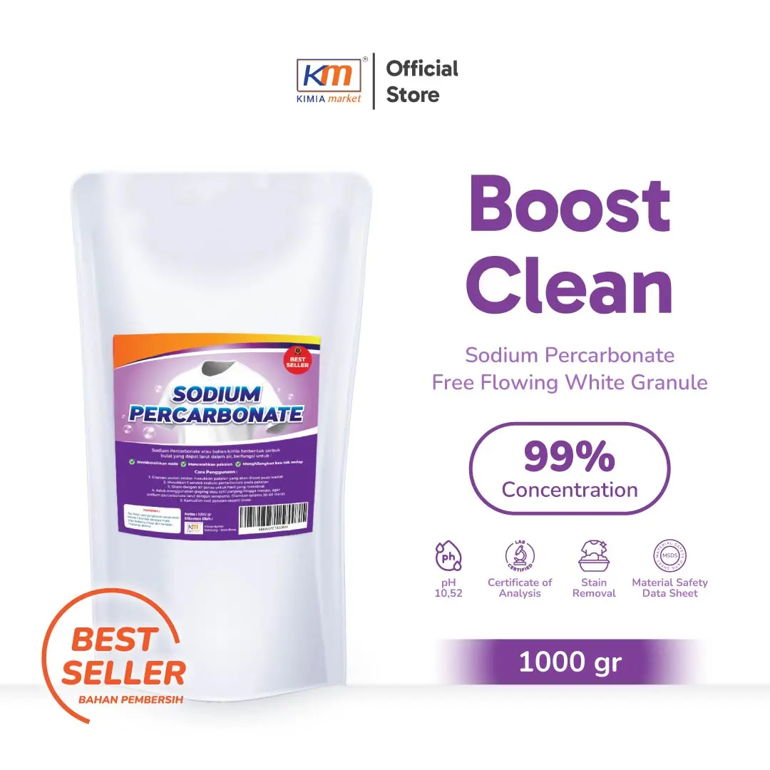 Magic Clean - Pemutih Pakaian & Penghilang Noda 1Kg / Sodium Percarbonate / Oxy Clean by Kimiamarket.id