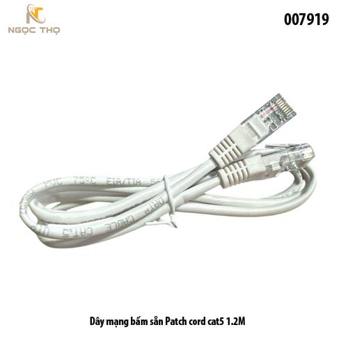 Dây mạng bấm sẵn Cat5e 1.2m – Đúc sẵn 2 đầu RJ45 – Cắm là dùng
