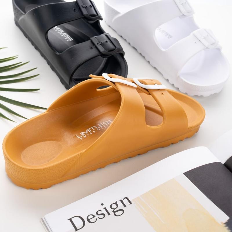 Sandal Wanita Birken Kekinian Sendal Slop Cewek Karet terlaris 0