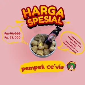 Paket Pempek Campur isi 10 - Pempek Ce' Vio Palembang Asli dengan Cuko Pedas Khas Palembang - Frozen