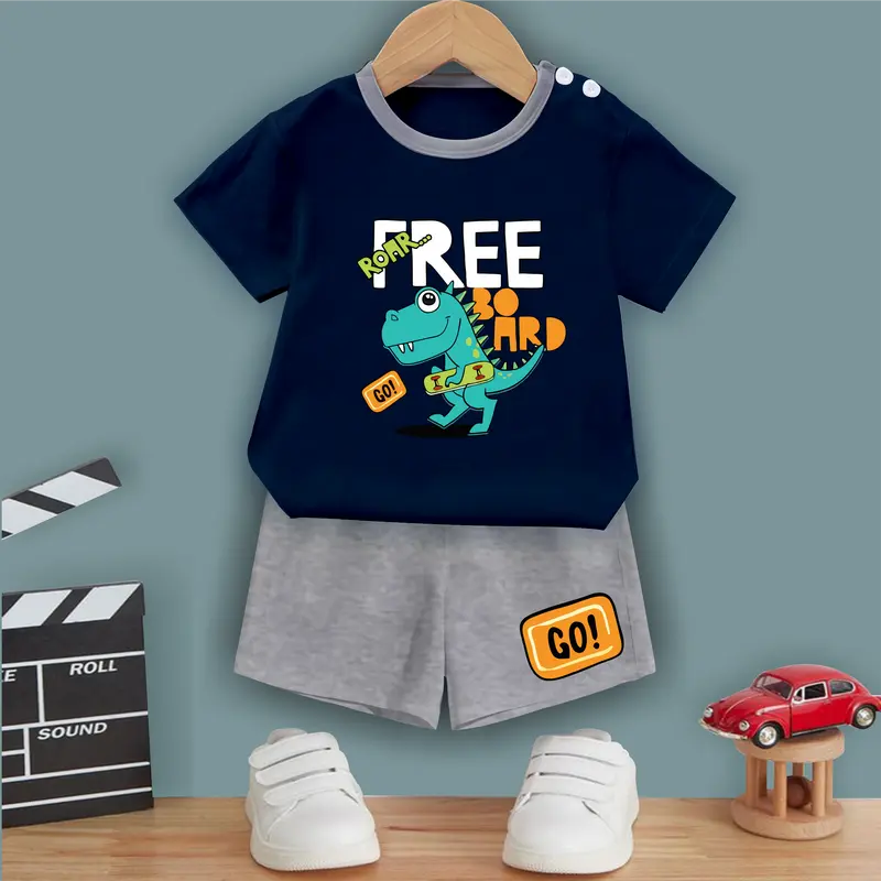 BOGE KIDS SETELAN ANAK 0-6 TAHUN SETELAN BAYI PIYAMA BAYI BAJU PENDEK DAN CELANA PENDEK 0