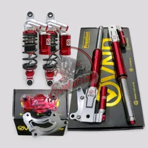 0Shock VND paketan satu set depan belakang motor JUPITER Z - FIZR - VEGA LAMA paketan shock VND depan+belakang+kaliper 2 piston