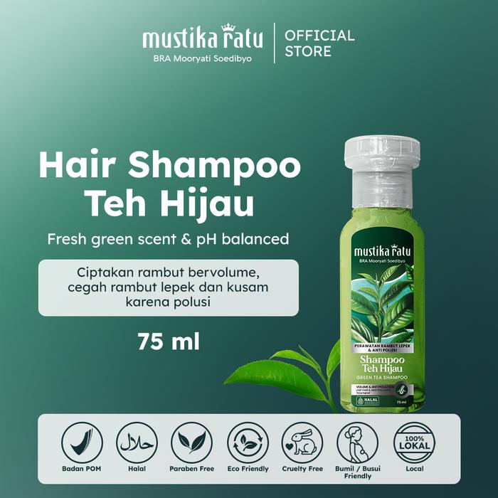 Gambar Mustika Ratu Shampoo Teh Hijau Matcha Hijab Friendly 75ml dari mustikaratuid Kota Administrasi Jakarta Barat Tokopedia