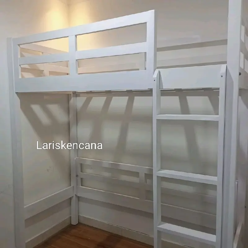 ranjang tingkat jati tempat tidurtingkatjatikolongUK200x90 free ongkir 3