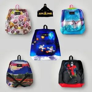 Awaking Tas Ransel Motif Rare Backpack Sekolah Pria Wanita Laptop multifungsi Material Cordura Polyester