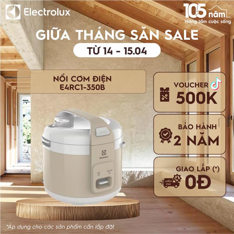 Nồi cơm điện Electrolux E4RC1-350B - Thiết kế đa năng, dễ dàng vệ sinh. Nấu Cơm Cooker Nấu Cơm Cooker