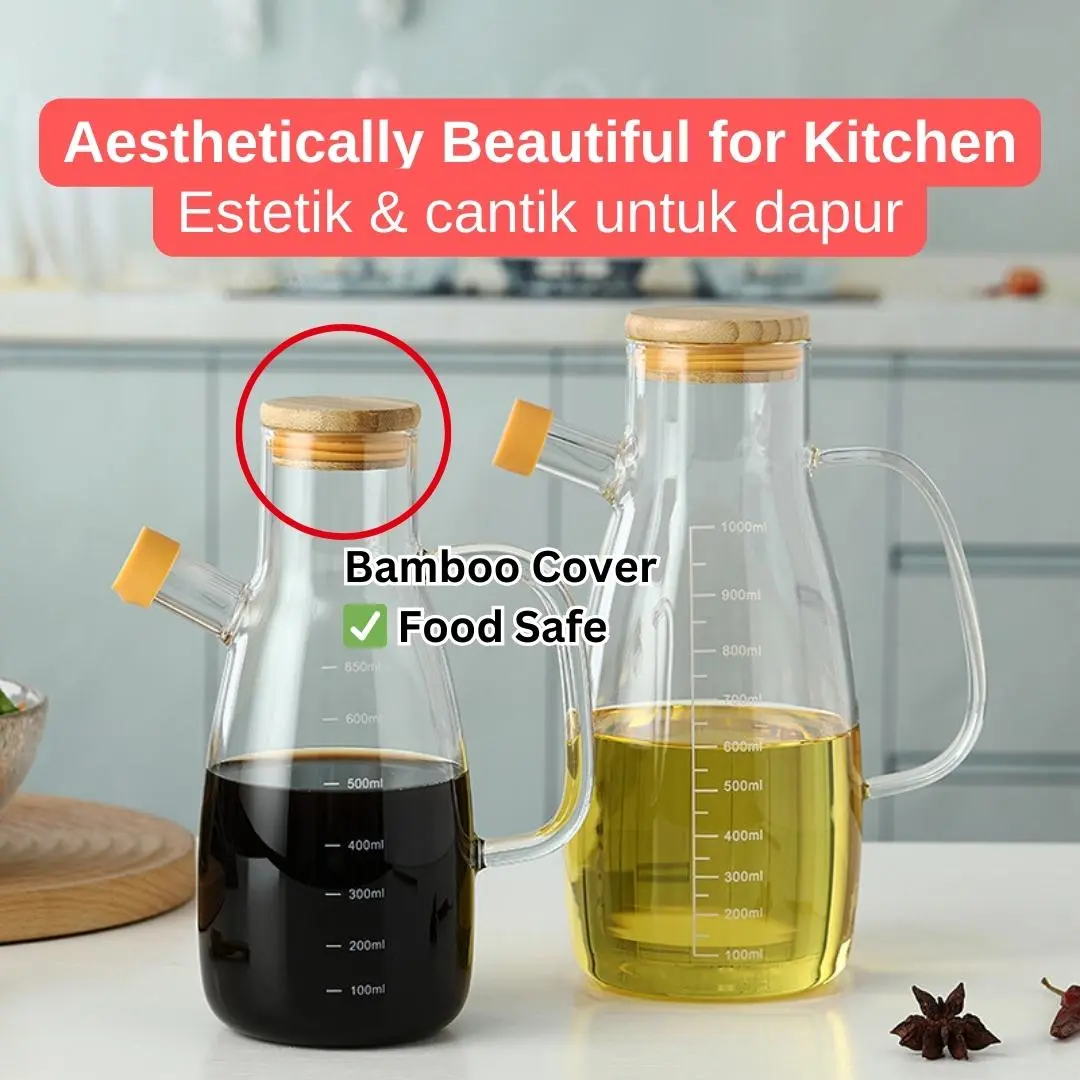 Cooking oil bottle 1000ml oil dispenser glass oil bottle used cooking oil 1kg used cooking oil layout