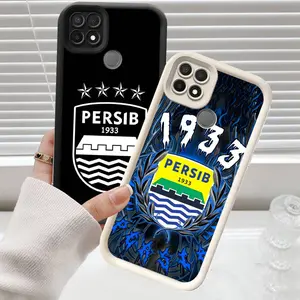 C-37 Persib Casing untuk OPPO A16K A15s Reno 4F A35 A93 A54 A15 F17 A16E Pro 4 Lite Kasus Pelindung Case