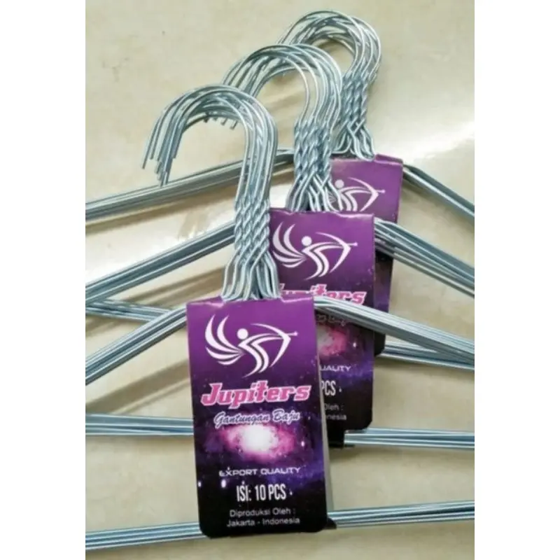 Hanger Baju Kawat isi 10pcs / 5pcs Gantungan Baju Hanger Pakaian Hanger Laundry 3