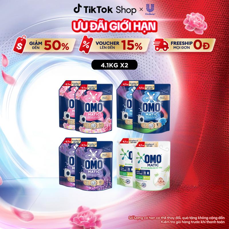 Combo 2 túi Nước Giặt OMO Matic Chuyên Gia Cửa Trước 4.1KG [1]