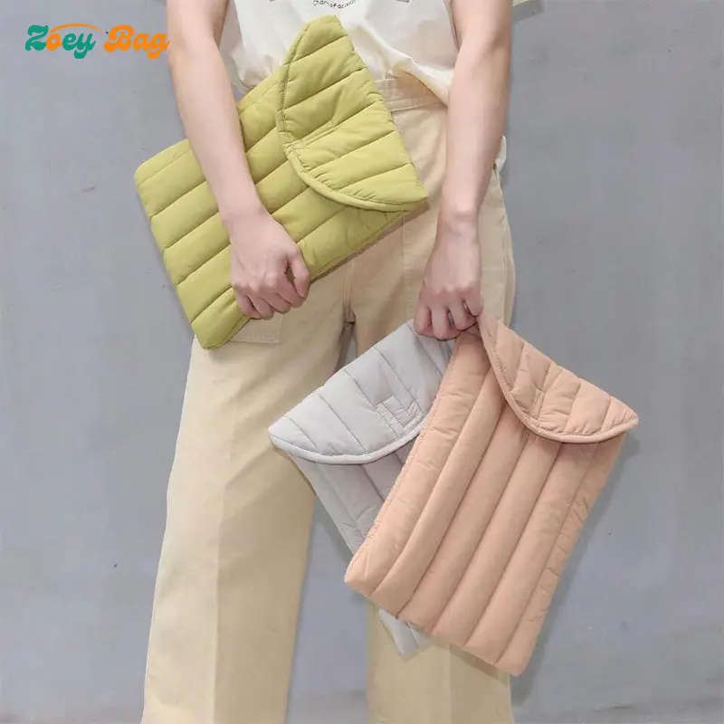 Spot Goods Korean Style Poofy laptop Bag Notebook Case Sleeve Waterproof Shockproof for 11 16 Inch