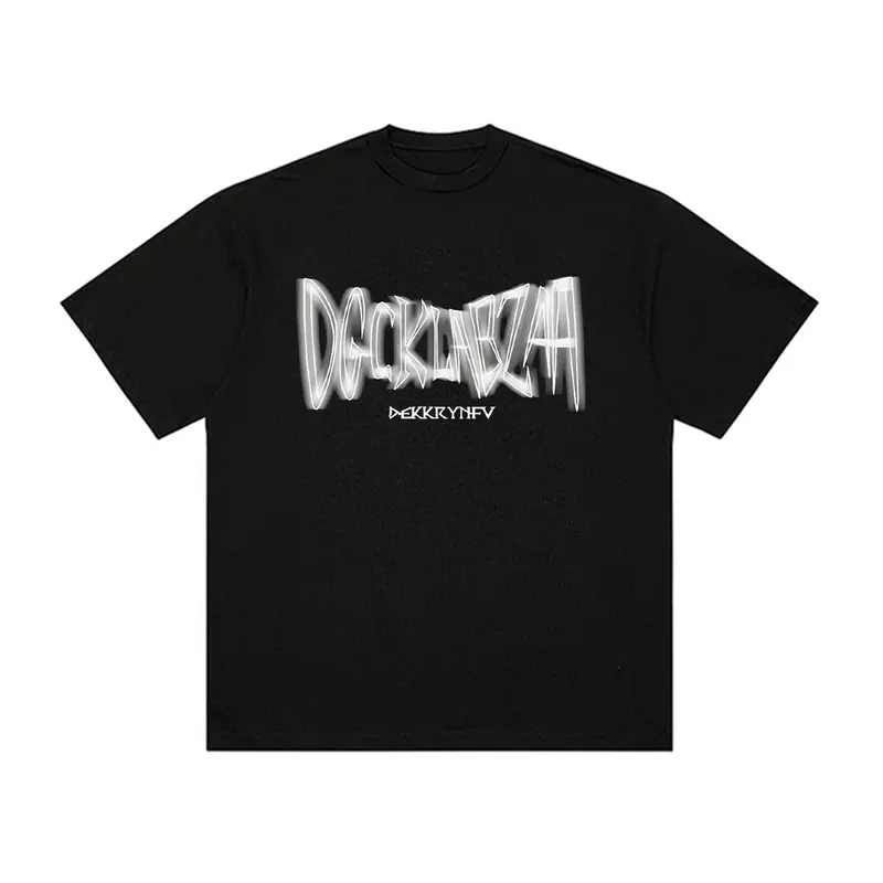 【100% Katun 20s】T-shirt Atasan Baju Kaos Oversize Pria Hitam Dewasa Distro Lengan Pendek Keren Premium Street Style Round Neck C124 Oblong Polos Cowok Santai Sablon Putih 1