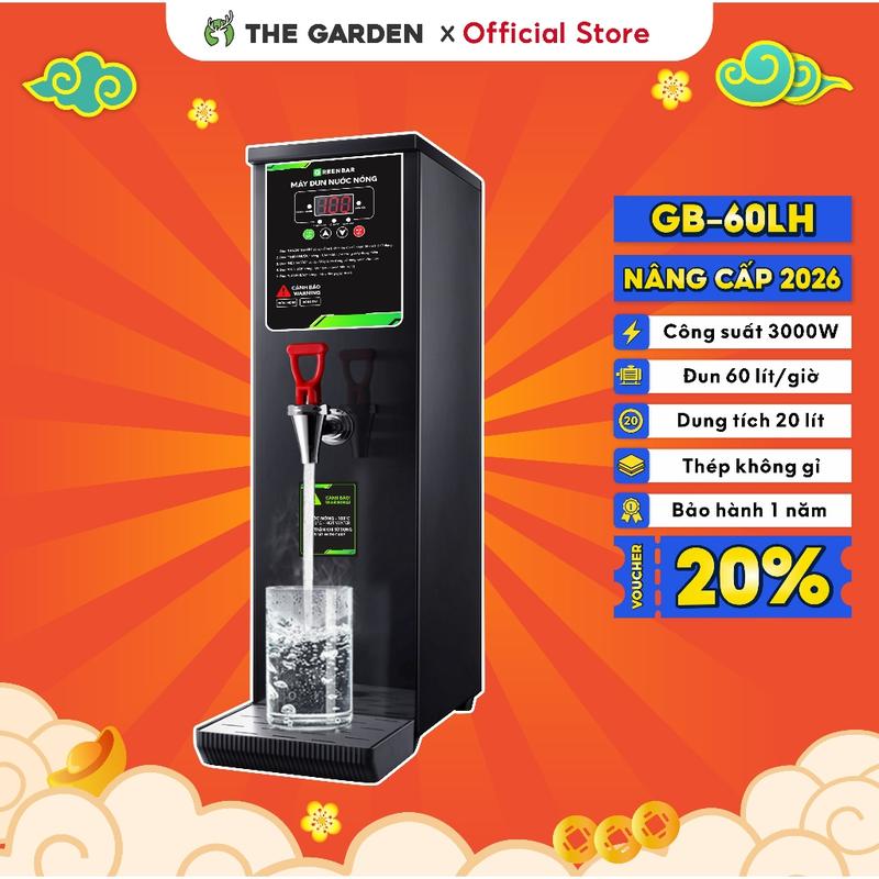 Cây Đun Nước, Máy đun nước nóng tự động THE GARDEN x GREENBAR Dung Tích 20L, công suất 3000W, nấu 60 lít/giờ
