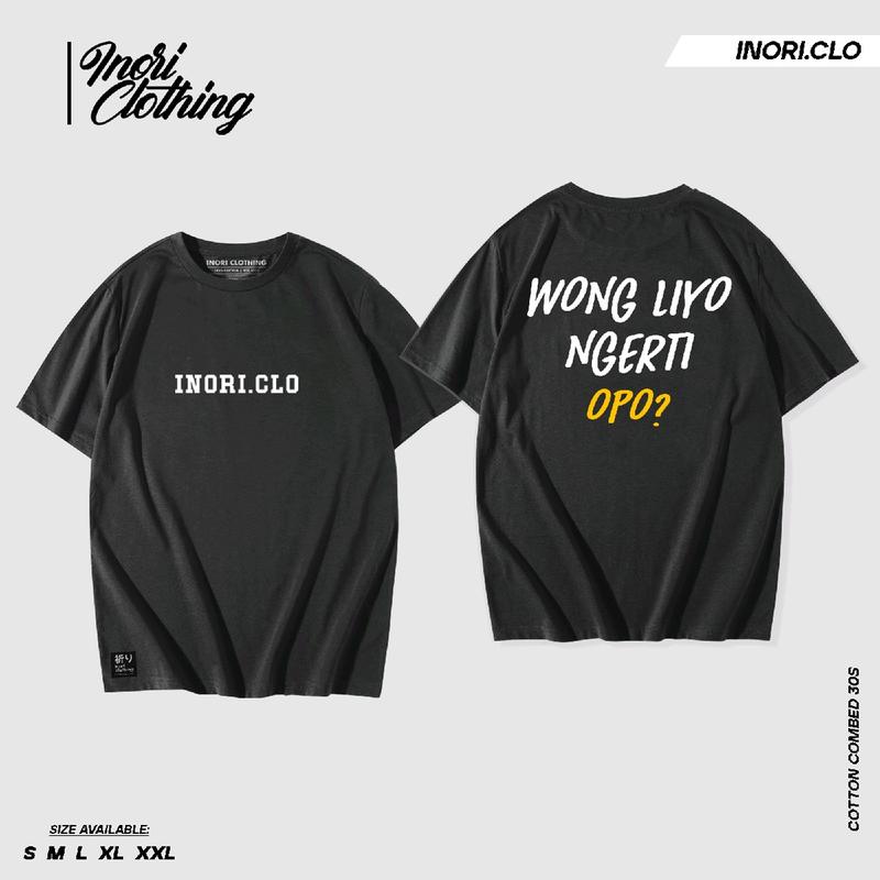Kaos Viral Wong Liyo Ngerti Opo Kata Kata Custom Katun Distro baju 0
