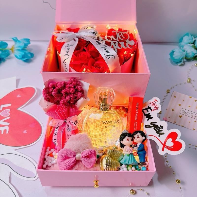 [Ảnh thật] SET QUÀ TẶNG SINH NHẬT - Set quà tặng nước hoa Charme và son Hàn Quốc.D12 1