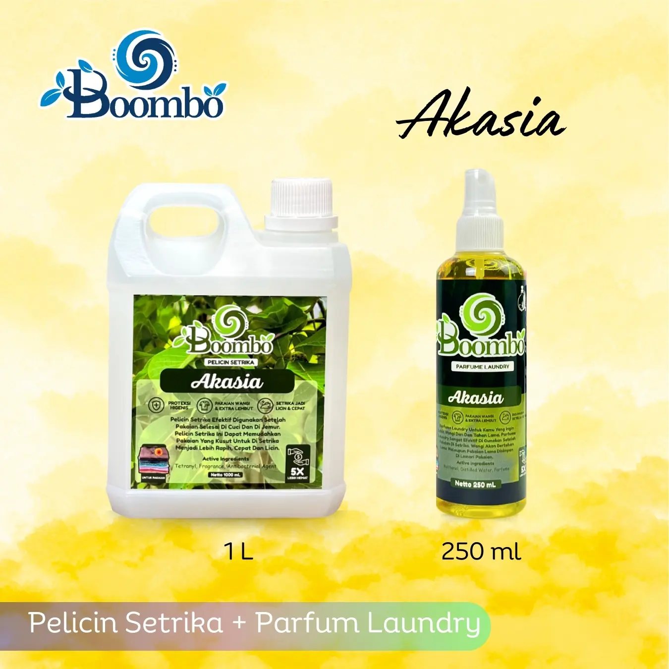 Paket Pelicin Setrika dan Parfum Laundry Pengharum Pakaian
