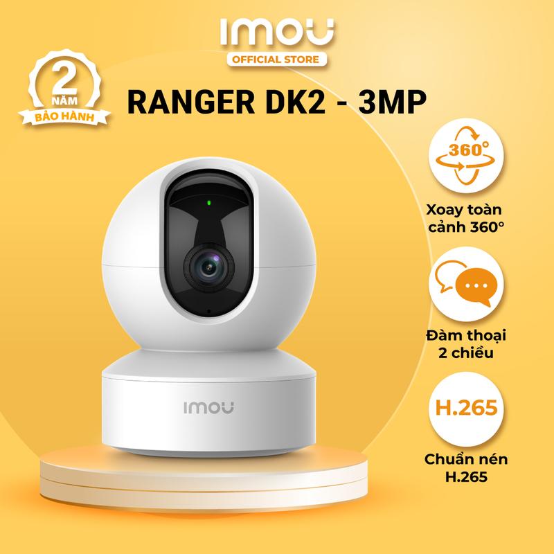  IMOU Camera Wifi Trong Nhà Ranger DK2 3MP 4MP IPC-DK2-2H1W Đàm Thoại Hai Chiều Xoay 360 Độ H265 Phát Hiện Người Chống Trộm Hiệu Quả Bảo Mật An Toàn 