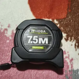 Penggaris fluorescent teknologi hitam 10m penggaris anti karat dengan pita pengukur tebal impor penggaris tahan lama dan praktis