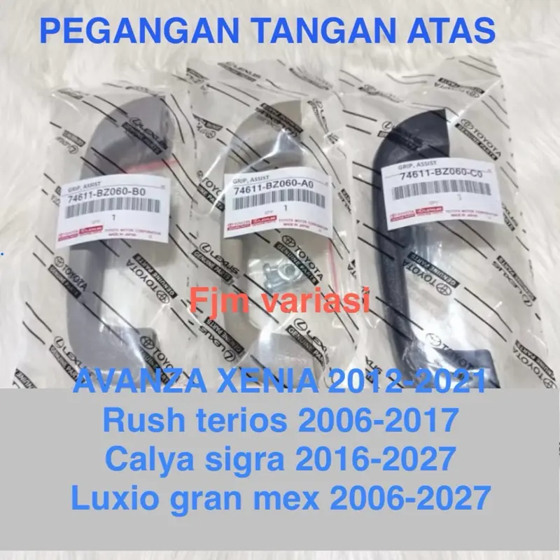 HANDEL HANDLE HENDEL HENDLE PEGANGAN GANTUNGAN TANGAN ATAS ATAP KABIN SEMUA MOBIL TOYOTA AVANZA RUSH CALYA AGYA E G S TRD VELOZ DAIHATSU XENIA TERIOS AYLA SIGRA GRAND GREN MAX MEX LUXIO SIRION R D X 2004 2006 2008 2010 2014 2016 2018 2020 BAWAAN MOBIL