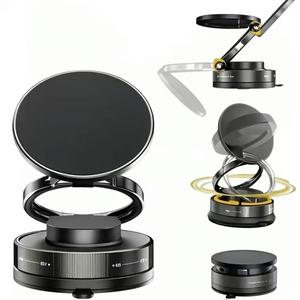 ที่วางโทรศัพท์มือถือแบบแม่เหล็ก N54 ซุปเปอร์แข็งแกร่ง วัสดุโลหะผสมอลูมิเนียมที่ได้รับการอัพเกรด การออกแบบที่หมุนและพับได้ เหมาะสำหรับการถ่ายทอดสดที่ยึดในรถยนต์พร้อมถ้วยดูดสูญญากาศ เหมาะสำหรับแดชบอร์ดรถยนต์ กระเบื้องห้องน้ำ และพื้นผิวแก้ว