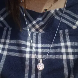 Beauty Jewelry, [45cm dan 60cm] Kalung Wanita Titanium Import Kalung Itali Liontin Full Permata Solitaire Kulit Perhiasan