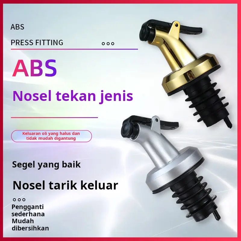 Sumbat Botol Bumbu Sumbat Melengkung Multifungsi Dapur Nosel Minyak Sumbat Botol Cuka Minyak Panduan Udara Sumbat Botol Minyak Universal Sumbat Botol Minyak Anggur 2
