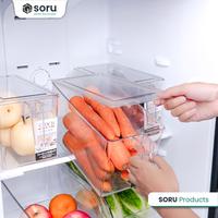 Gambar SORU - Kotak Kontainer Transparan Organizer Kulkas Tempat Penyimpanan Container Makanan Buah Sayur - Terbuka dari Soru Indonesia Kota Bandung 5 Tokopedia