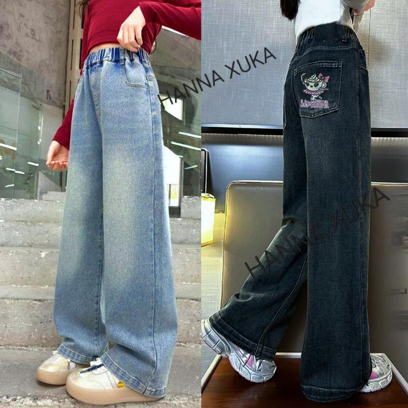 DEAL MỞ BÁN 2026 Ballerila Cappuccina . HANNA XUKA Quần Jean Bé Gái MA010 Chất Liệu Jean Mềm Mại Phong Cách Thời Trang 2 Màu Size 11-17 16-50KG