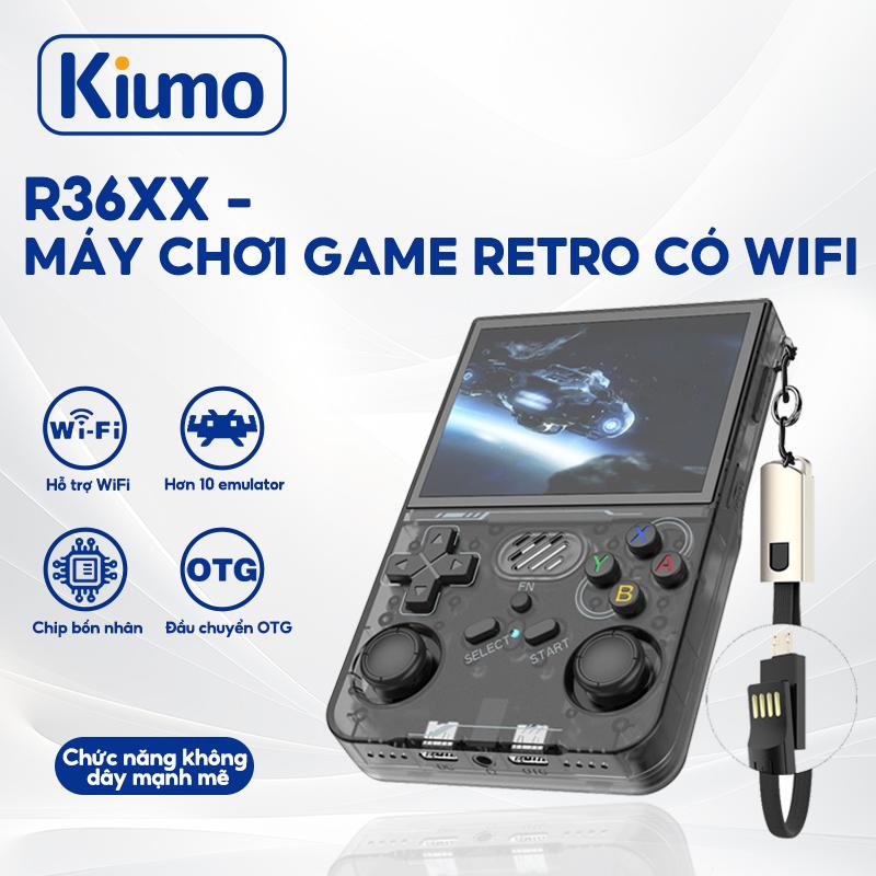 Máy chơi game cầm tay Kiumo R36XX – Máy chơi game cổ điển GBA PS1, màn hình HD 3.5 inch, hỗ trợ WIFI, tiện lợi mang theo