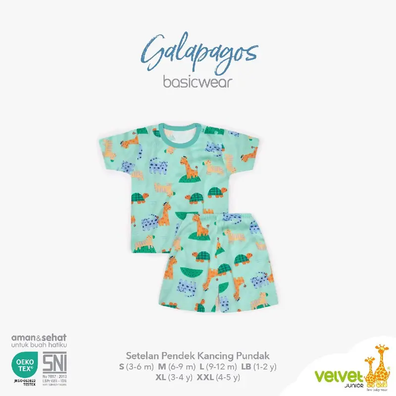 3 SETEL VELVET JUNIOR SETELAN PENDEK KANCING PUNDAK 3