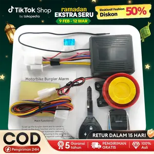 【Garansi rusak diganti】 Alarm Motor Anti Maling 12V +Remote Remot ALARM MOTOR 12 V BISASTARTER 2 REMOTE ANTI MALING SENSORGETAR ALARM ALARM MOTOR V12 BISA STARTER 2 REMOTE ANTI PERAMPASAN SENSOR GETAR SET - Universal Honda Yamaha