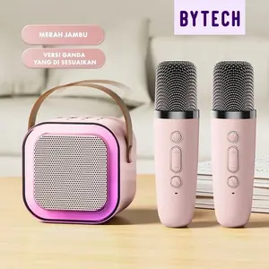 Bytech SK02 Karaoke Bluetooth Speaker Mini Portable Speaker with MIC Full Bass Wireless ktv Cute Wireless Lucu Portabel