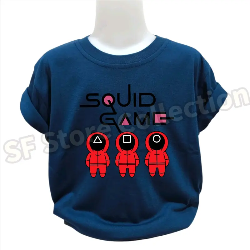 Kaos Anak Perempuan dan Laki Laki Squid Game - Fashion Anak 2