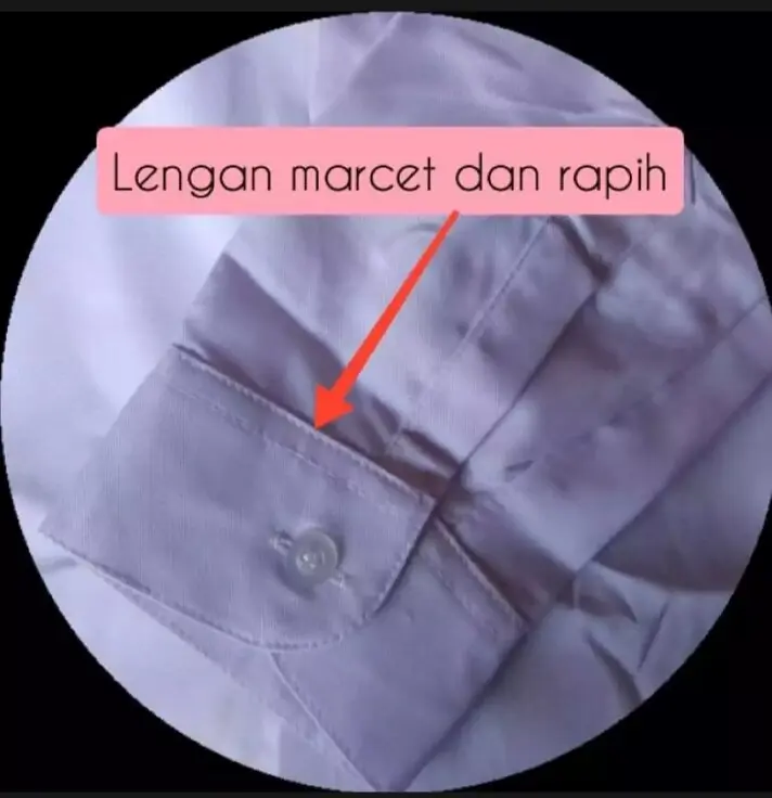BAJU PUTIH SMP LENGAN PANJANG SERAGAM SEKOLAH SMP kain GS OXFORD 2