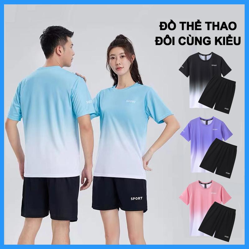 bộ đồ tập gym cho nữ bộ thể thao nam quần áo thể thao nam Khô nhanh, thoáng khí, đồ chạy bộ, đồ cầu lông, đồ bóng đá Sport set 0