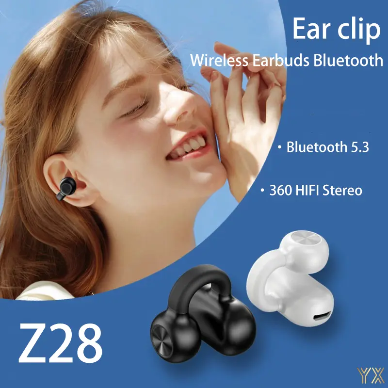 Tai Nghe Nhét Tai Không Dây Kẹp Tai Mở Nexus, YX, Bluetooth 5.3, Có Mic, Tai Nghe Kẹp Trên Tai, Khử Tiếng Ồn, Nhẹ, Thoải Mái, Âm Thanh Trong, Chống Nước IPX4, Thích Hợp Cho Thể Dục Và Chạy