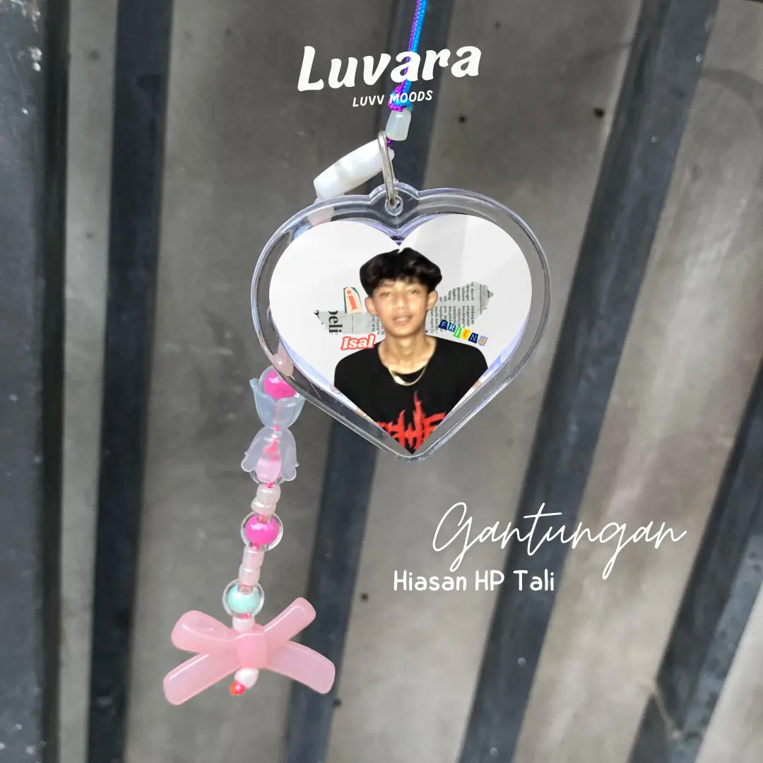 Tali HP Aksesoris GWSM Akrilik Love Bonus Photocard idola mu