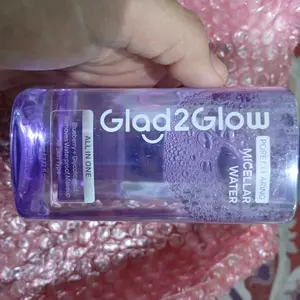 GladGlow Pore Clearing Micellar Water 130ml /230ml/ 300ml - All in One For All Skin Type Menghapus Makeup Waterproof Membersihkan Pori Pori Meratakan Tekstur Kulit Mengembalikan Kesegaran Glowingnya Seharian G2G
