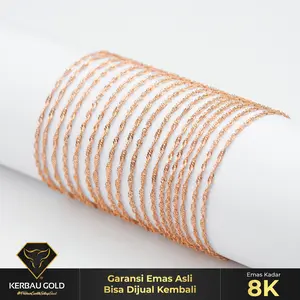 [Kerbau Gold] Gelang Emas Bursalino 8K - Emas Asli 100%
