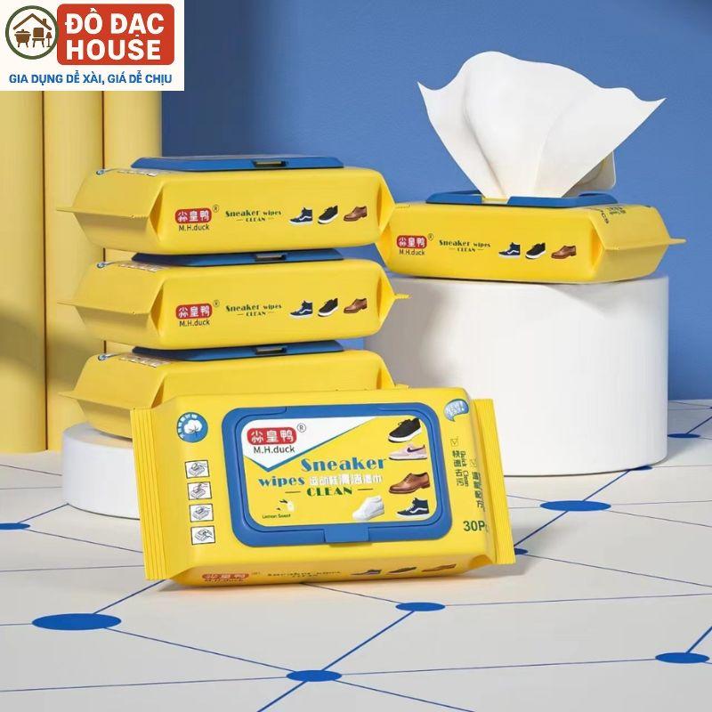 [Mua 3 tặng 1] Combo 3 Bịch Khăn Ướt Lau Giày Shoe  Wipes, Lau Giày Dép, Túi Xách, Ba Lô Siêu Sạch, Tiện Dụng