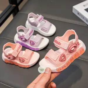 PROMO 4.4 Booniebaby Sandal gunung Sepatu Sandal Anak Laki Laki Bahan PU Model Lucu 2-8 TAHUN GRAPE