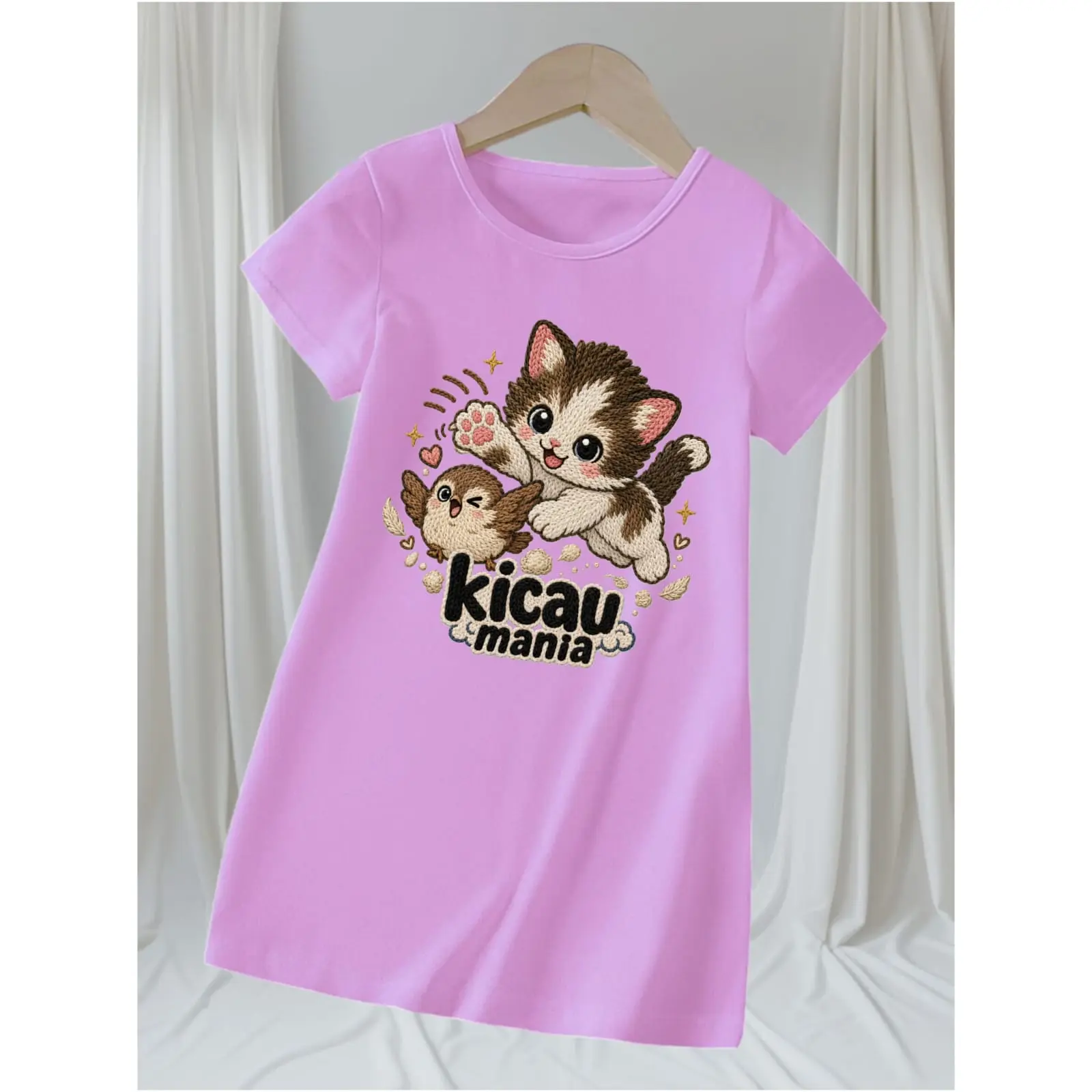 Kicau Mania Daster Anak Perempuan 1-10 Tahun Bahan Katun 24 S