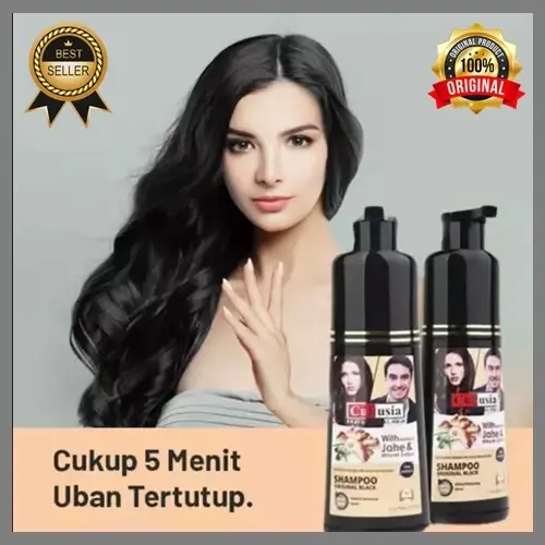 SHAMPOO CULTUSIA PENGHITAM RAMBUT AMPUH Black